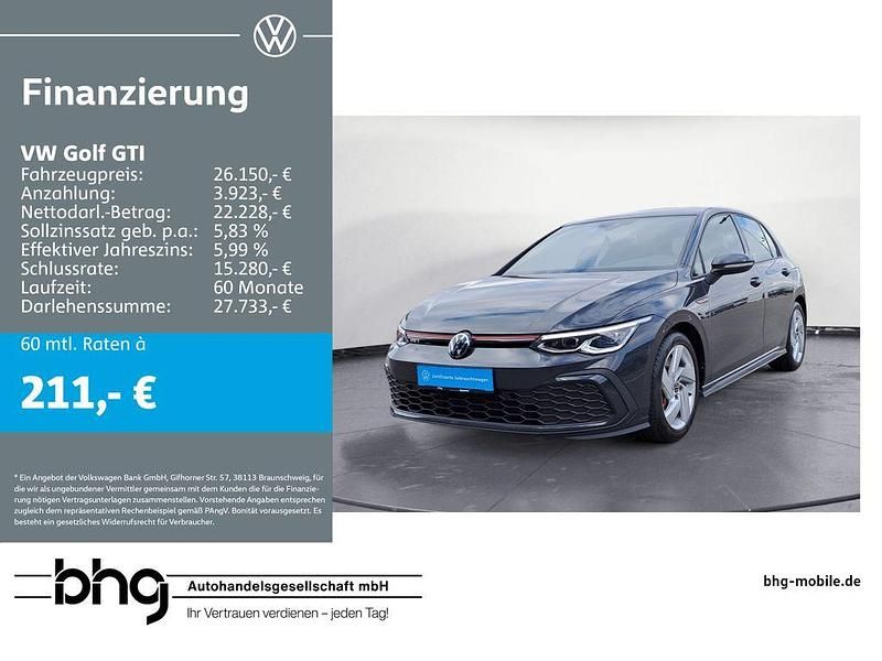 Grau Gebraucht 2023 VW Golf VIII GTI Limousine | 26.150 € (Superpreis) - Bild 1/4