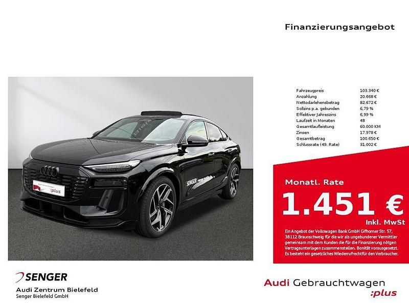 Mythosschwarz Gebraucht 2025 Audi Q6 Sportback e-tron Ambiente SUV | 103.340 € - Bild 1/4
