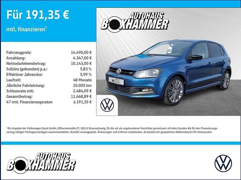 Gebraucht VW Polo BlueGT 150 PS (110 kW) 2015 Blau Kleinwagen