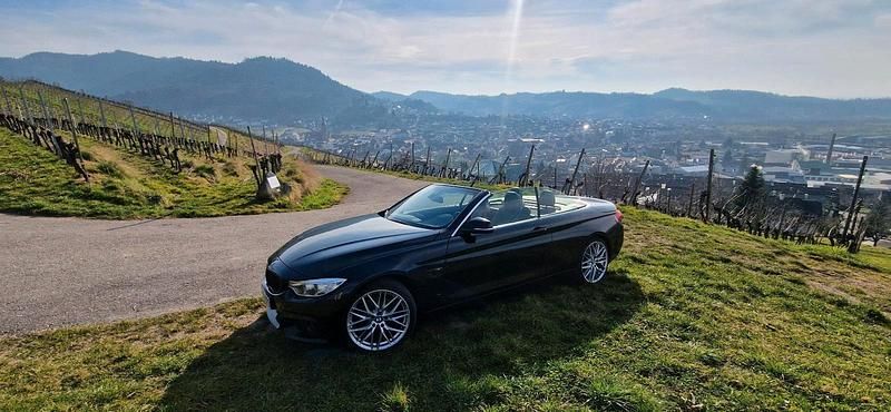 Schwarz Gebraucht 2015 BMW 420 Sport Line Cabrio | 17.900 € (Fairer Preis) - Bild 1/4