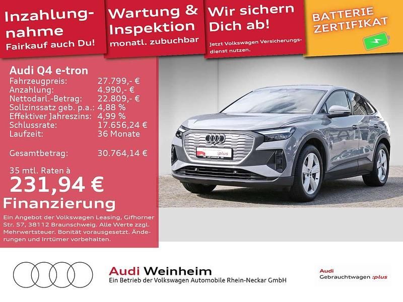 Kieselgrau Gebraucht 2022 Audi Q4 e-tron SUV | 26.999 € (Fairer Preis) - Bild 1/3