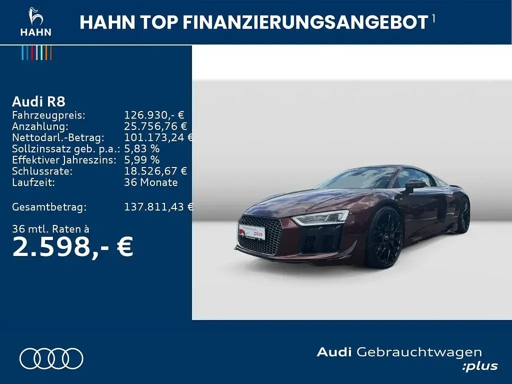 Gebraucht Audi R8 Coupé Sport 610 PS (448 kW) 2016 Rot Coupé