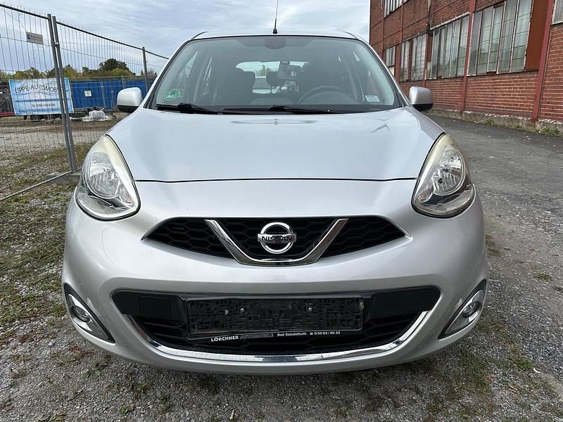 Silber Gebraucht 2015 Nissan Micra Kleinwagen | 3.800 € (Superpreis) - Bild 1/4