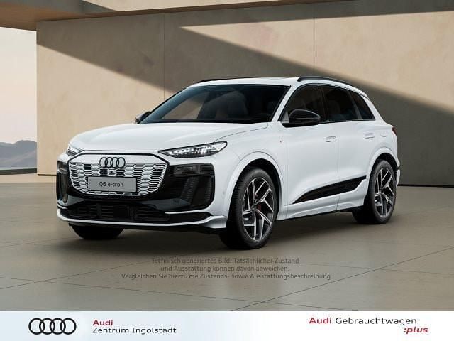 Gletscherweiss metallic Gebraucht 2025 Audi Q6 e-tron S-Line SUV | 71.490 € (Superpreis) - Bild 1/3