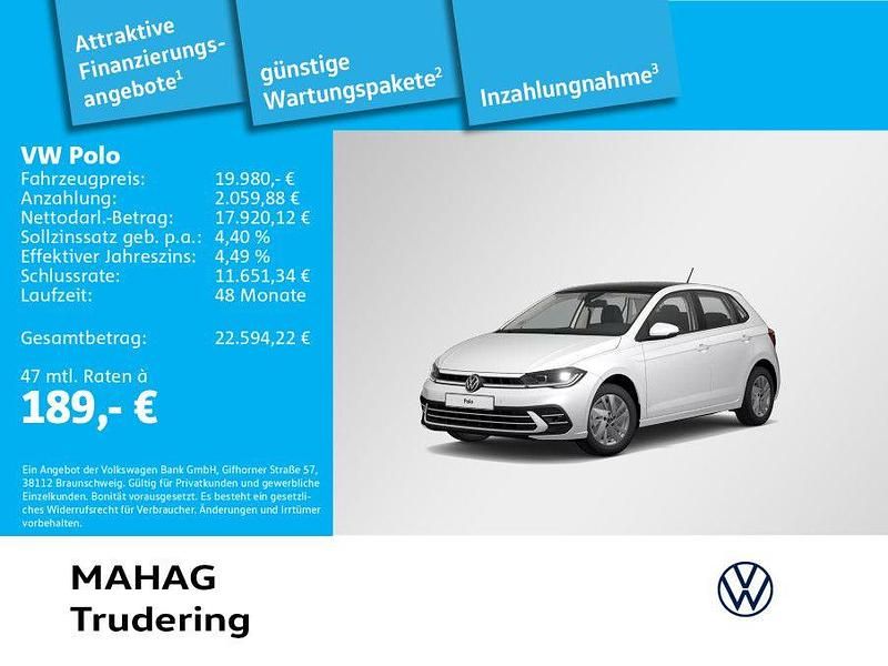 Weiß Gebraucht 2022 VW Polo Style Limousine | 19.980 € (Fairer Preis) - Bild 1/2