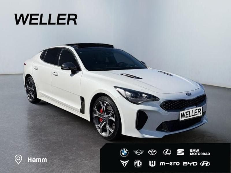 Gebraucht Kia Stinger Sport 366 PS (269 kW) 2020 Swp) snow white pearl (weiss Kleinwagen