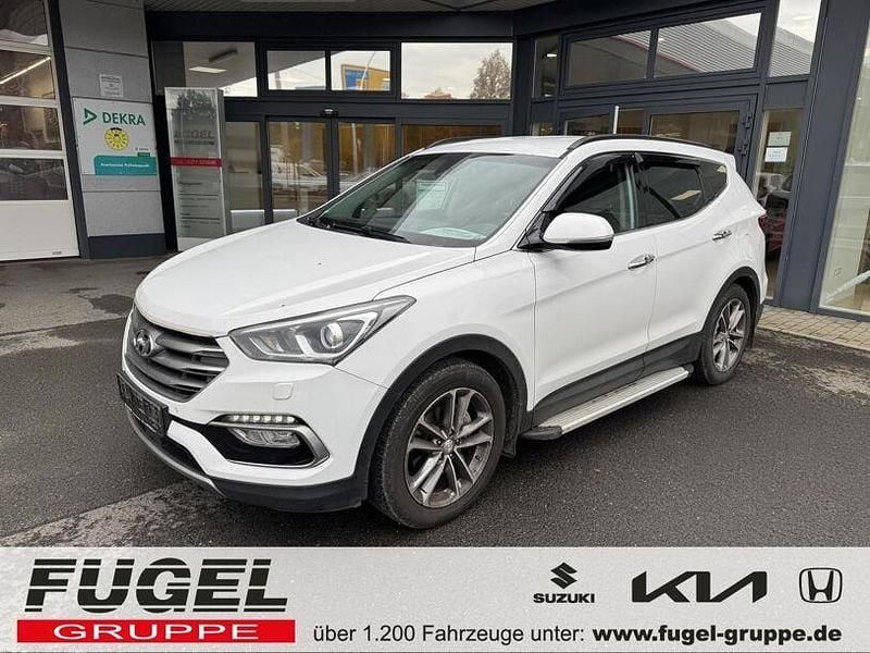 Weiß Gebraucht 2017 Hyundai Santa Fe Premium SUV | 15.995 € (Superpreis) - Bild 1/4