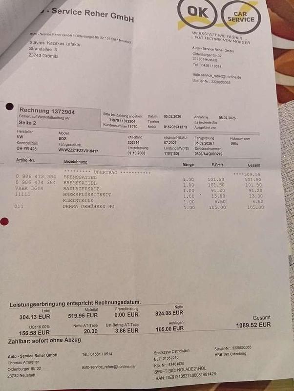 Gebraucht VW Eos 150 PS (110 kW) 2007 Cabrio