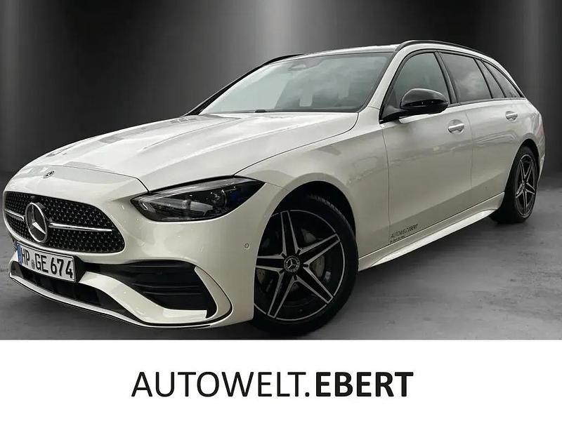 Unilack polarweiß Gebraucht 2024 Mercedes C220 AMG Kombi | 49.990 € (Teuer) - Bild 1/4