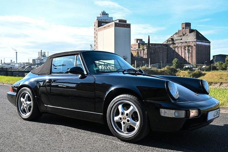 Schwarz Gebraucht 1990 Porsche 911 Carrera Cabriolet Cabrio | 66.900 € - Bild 1/4