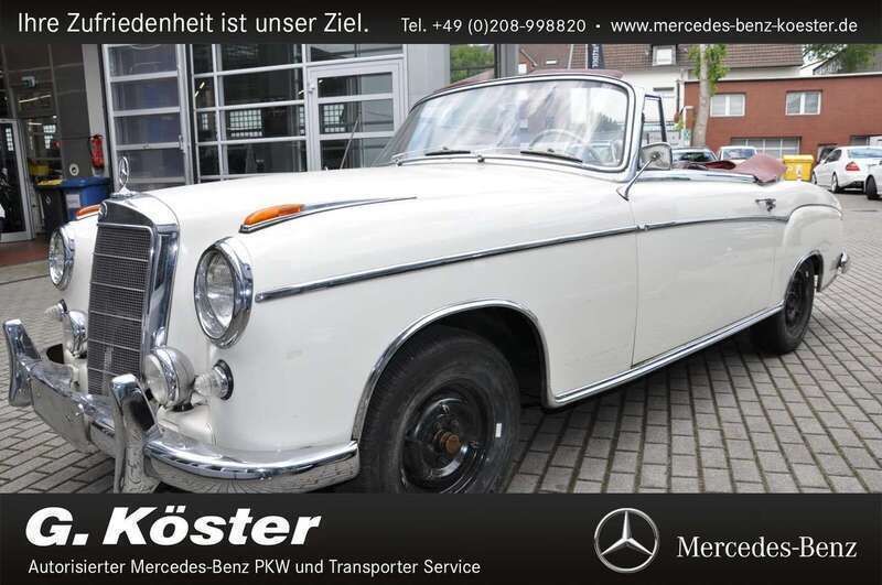 Weiß Gebraucht 1959 Mercedes 220 Cabrio | 129.000 € - Bild 1/4