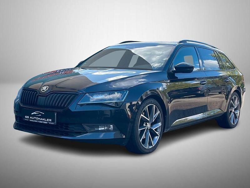 Schwarz Gebraucht 2017 Skoda Superb SportLine Kombi | 19.300 € (Guter Preis) - Bild 1/4