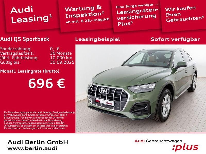Distriktgrün metallic Gebraucht 2025 Audi Q5 Sportback Ambiente SUV | 63.700 € - Bild 1/3