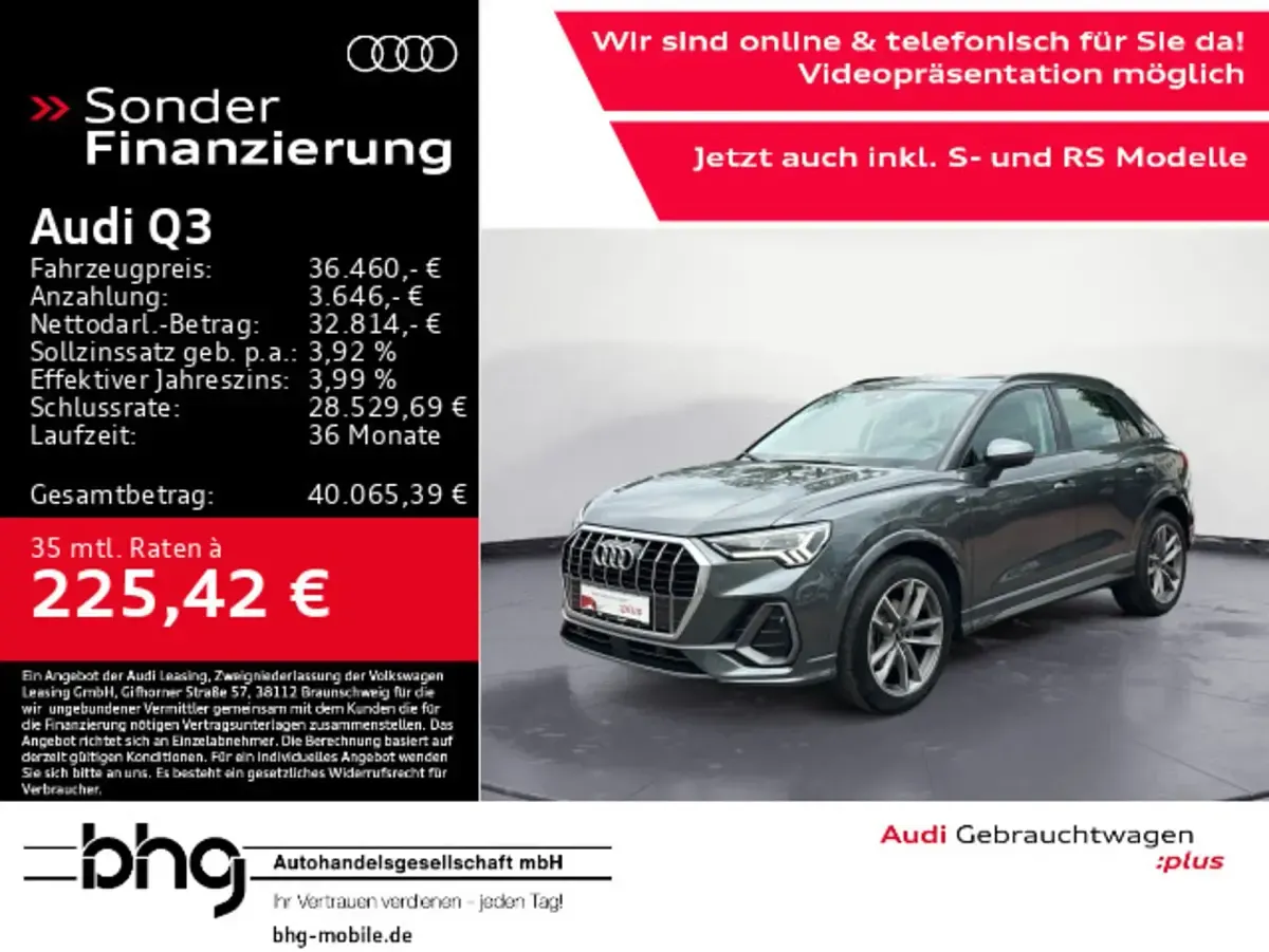 Gebraucht Audi Q3 S-Line 150 PS (110 kW) 2025 Grau SUV