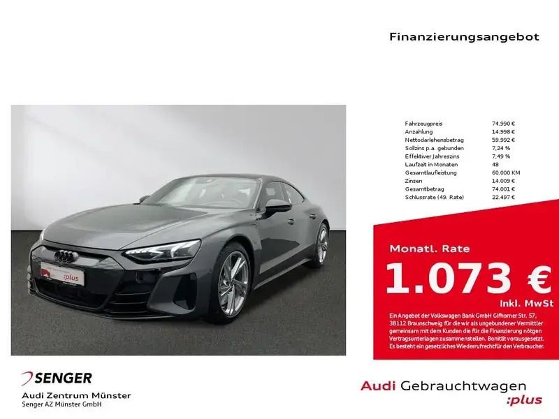 Grau Gebraucht 2022 Audi e-tron GT quattro Limousine | 60.880 € (Superpreis) - Bild 1/1