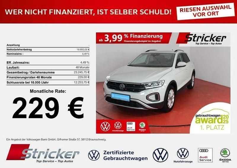 Grau Gebraucht 2023 VW T-Roc Life SUV | 19.949 € (Guter Preis) - Bild 1/4