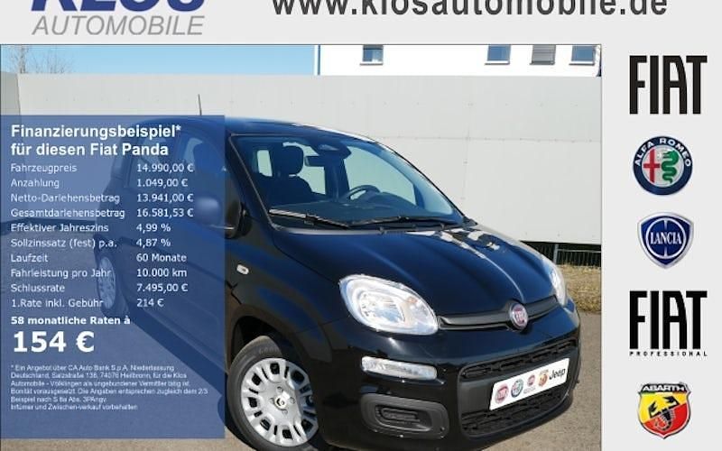 Neu Fiat Panda Pop 70 PS (51 kW) 2025 Schwarz Limousine