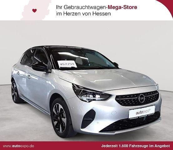 Kristall silber met./dach diamant schwarz met. Gebraucht 2022 Opel Corsa-e Elegance Kleinwagen | 14.790 € (Guter Preis) - Bild 1/4