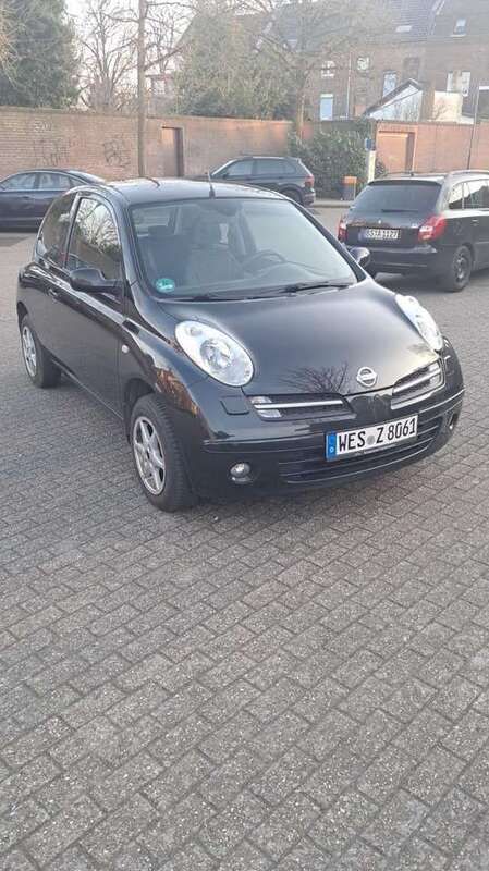 Schwarz Gebraucht 2006 Nissan Micra Acenta Kleinwagen | 1.110 € (Guter Preis) - Bild 1/4