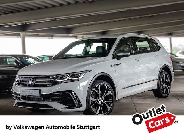 Pure white Gebraucht 2022 VW Tiguan Allspace R-line SUV | 29.930 € (Fairer Preis) - Bild 1/3