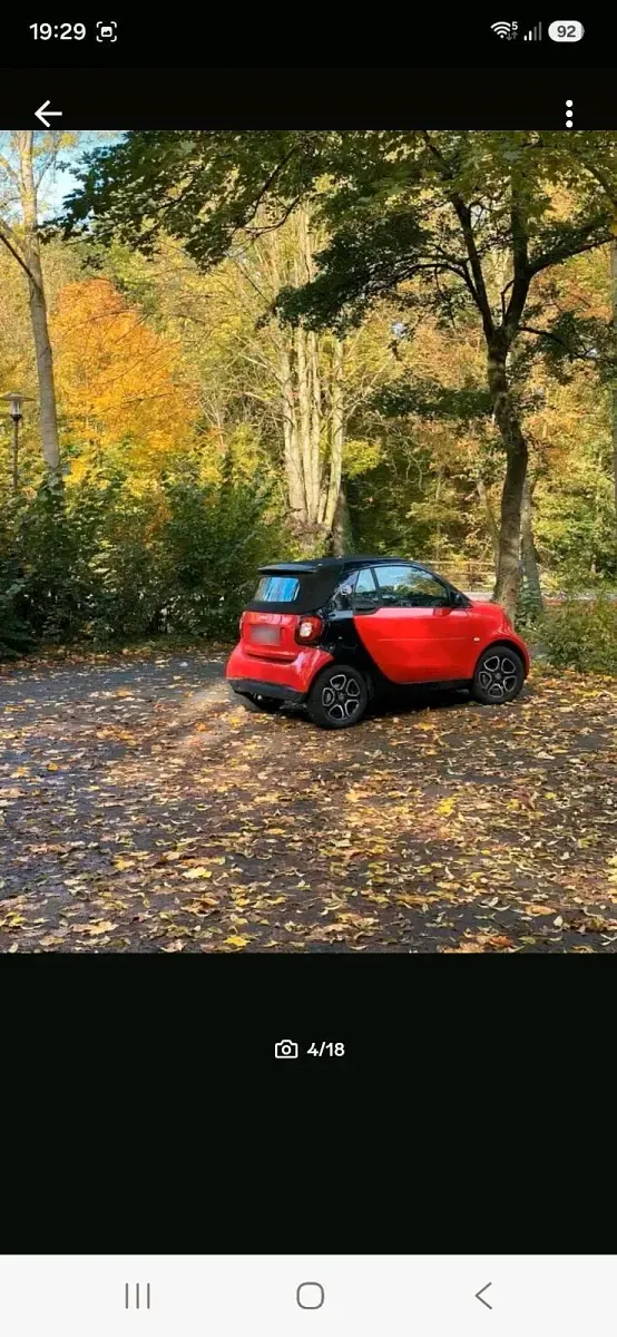 Gebraucht Smart ForTwo Electric Drive 55 kW (75 PS) 2018 Rot Cabrio