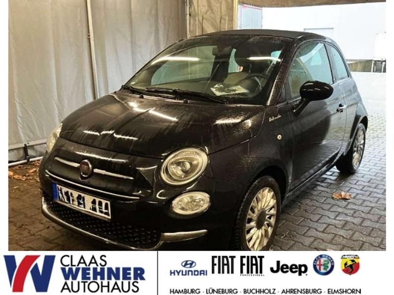 Vesuvio schwarz) (schwarz Gebraucht 2021 Fiat 500C Dolcevita Cabrio | 12.990 € (Fairer Preis) - Bild 1/4