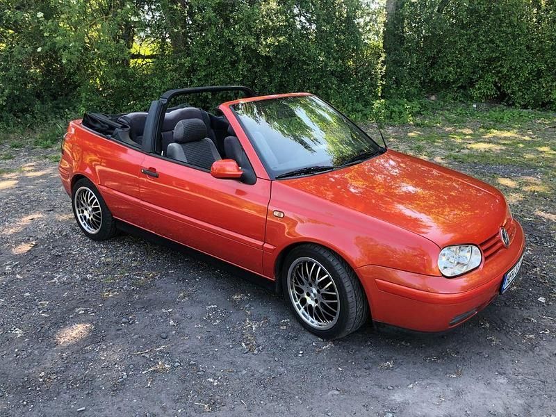 Orange Gebraucht 1999 VW Golf Cabriolet Comfortline Cabrio | 3.200 € (Fairer Preis) - Bild 1/4
