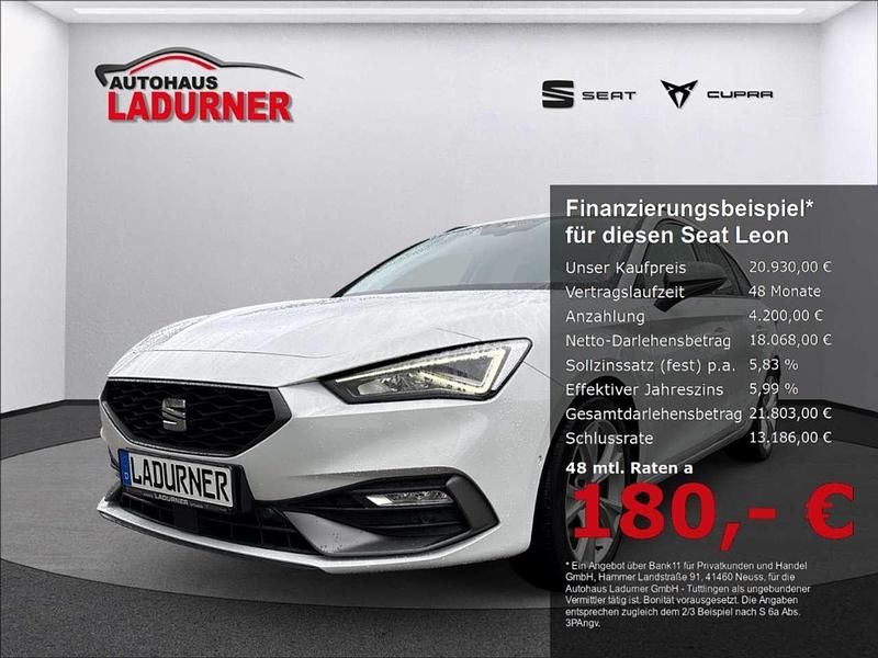 Weiss Gebraucht 2021 Seat Leon FR Kombi | 20.930 € (Etwas zu teuer) - Bild 1/4