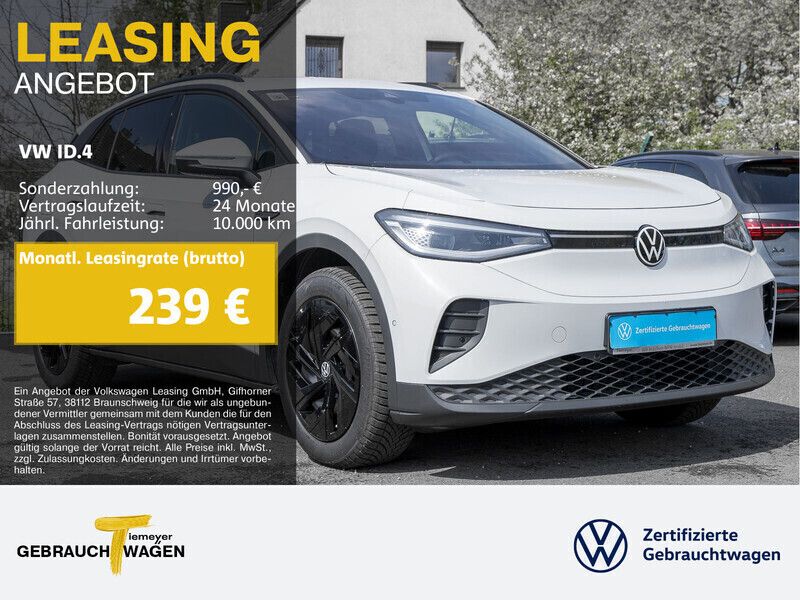 Weiß Gebraucht 2023 VW ID.4 Pro Performance SUV | 36.210 € (Fairer Preis) - Bild 1/4