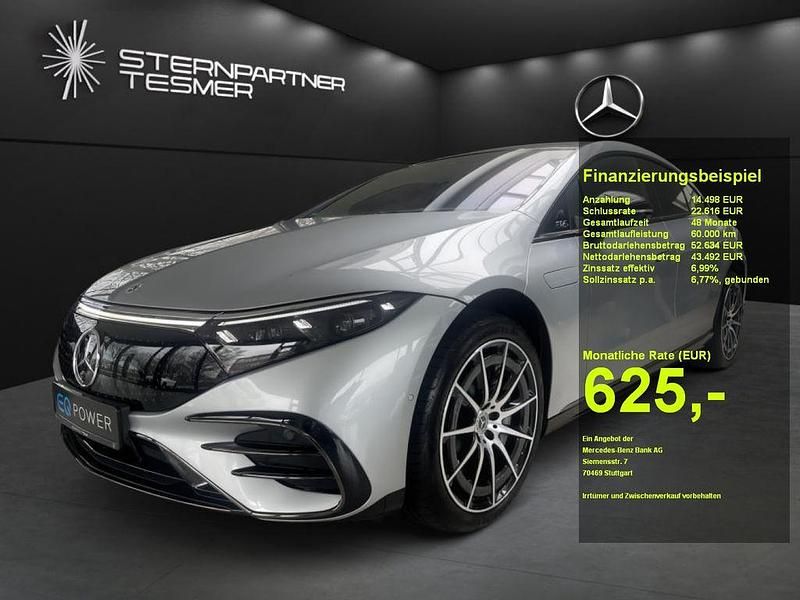 Silber hightechsilber metallic Gebraucht 2022 Mercedes EQS450+ AMG Limousine | 57.990 € (Guter Preis) - Bild 1/3