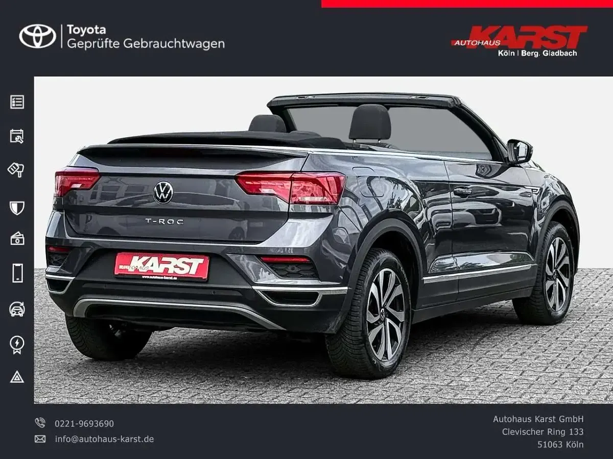 Gebraucht VW T-Roc Cabriolet 150 PS (110 kW) 2021 Smoke grey Cabrio