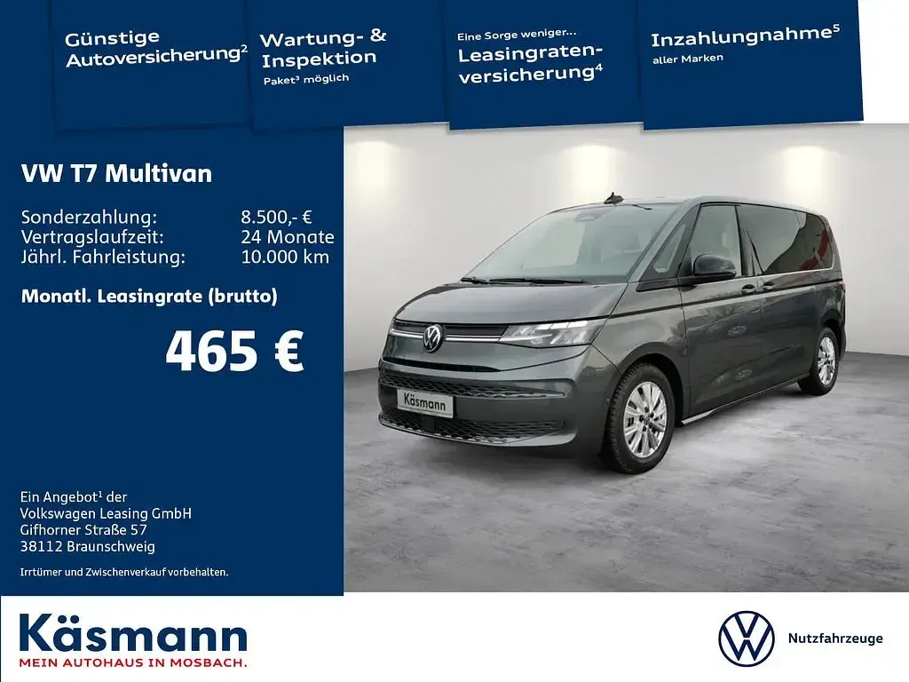 Usata VW T7 Life 150 CV (110 kW) 2025 Grigio Furgone
