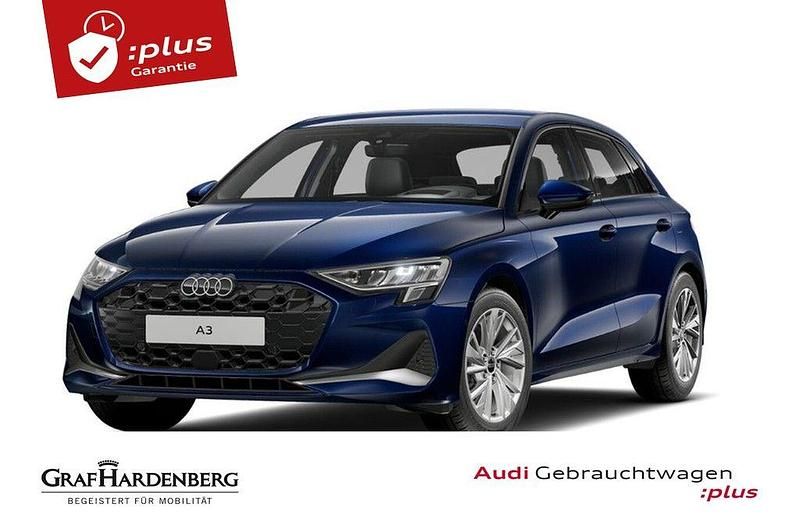 Blau Gebraucht 2024 Audi A3 Sportback Advanced Limousine | 31.930 € (Fairer Preis) - Bild 1/3