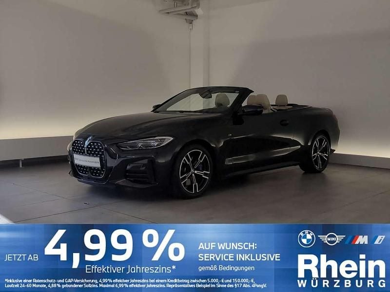 Black sapphire metallic Gebraucht 2021 BMW 440 M Sport Cabrio | 45.340 € (Fairer Preis) - Bild 1/4