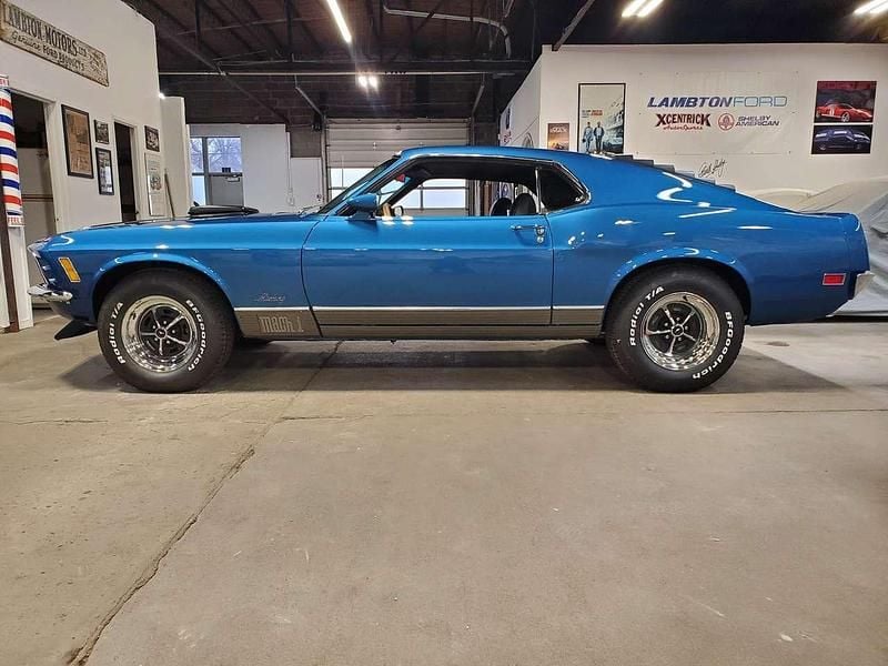 Medium bright blue Gebraucht 1970 Ford Mustang Coupé | 84.900 € - Bild 1/4
