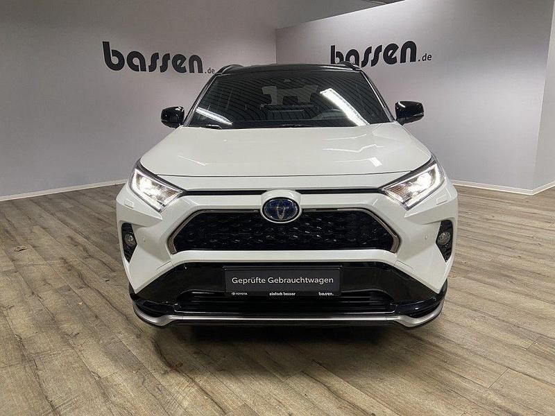 Novaweiß perleffekt / dach schwarz Gebraucht 2021 Toyota RAV4 Hybrid Style SUV | 37.900 € (Fairer Preis) - Bild 1/4