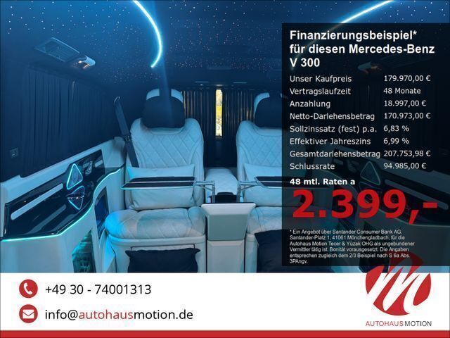 Schwarz Neu 2024 Mercedes V300 AMG Van / Kleinbus | 179.970 € - Bild 1/4