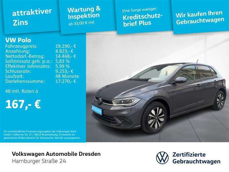 Rauchgrau metallic Gebraucht 2024 VW Polo Life Limousine | 20.990 € (Guter Preis) - Bild 1/3