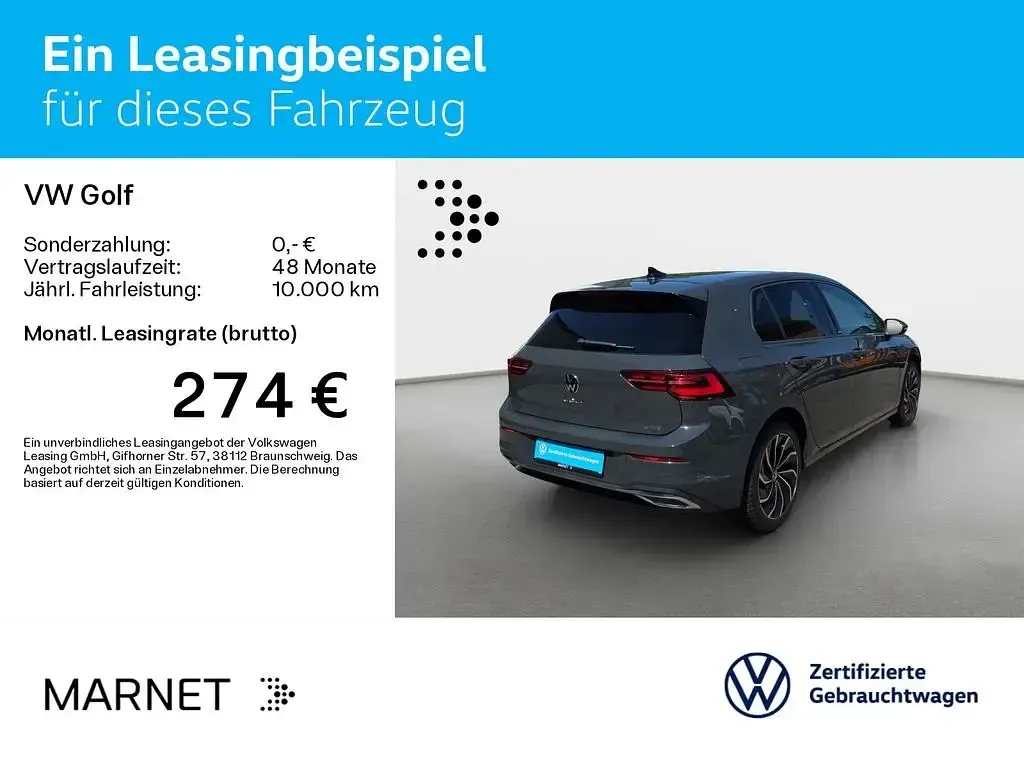 Gebraucht VW Golf VIII Move 150 PS (110 kW) 2024 Uranograu Limousine
