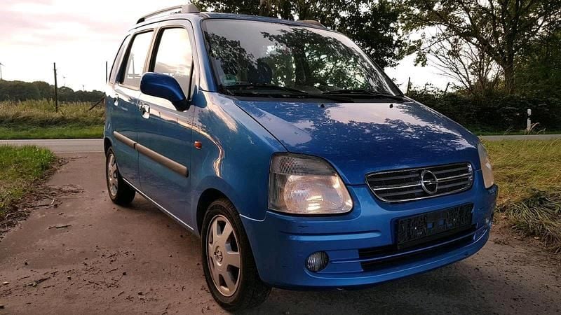 Gebraucht Opel Agila 55 PS (40 kW) 2002 Blau Van / Kleinbus