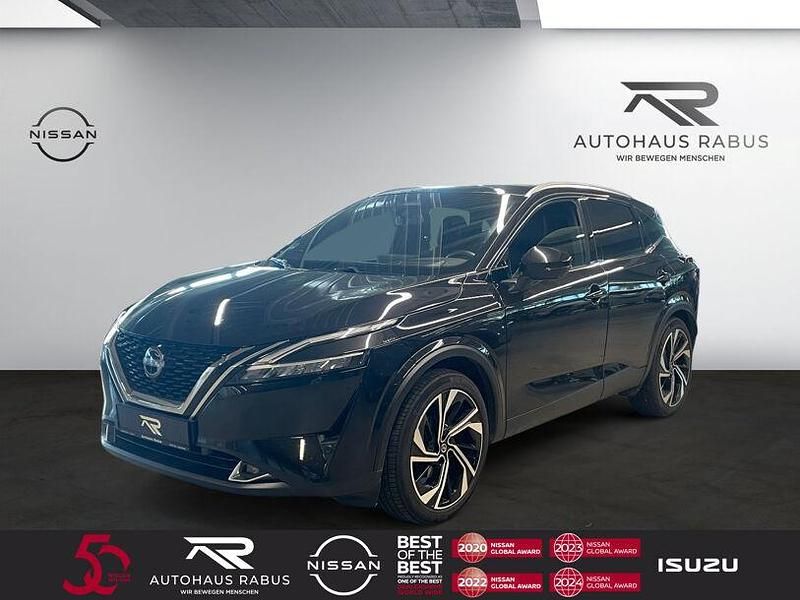 Black metallic (metallic) Gebraucht 2022 Nissan Qashqai Tekna SUV | 29.490 € (Etwas zu teuer) - Bild 1/4