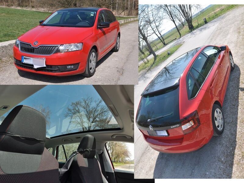 Rot Gebraucht 2014 Skoda Rapid Limousine | 8.150 € (Fairer Preis) - Bild 1/4