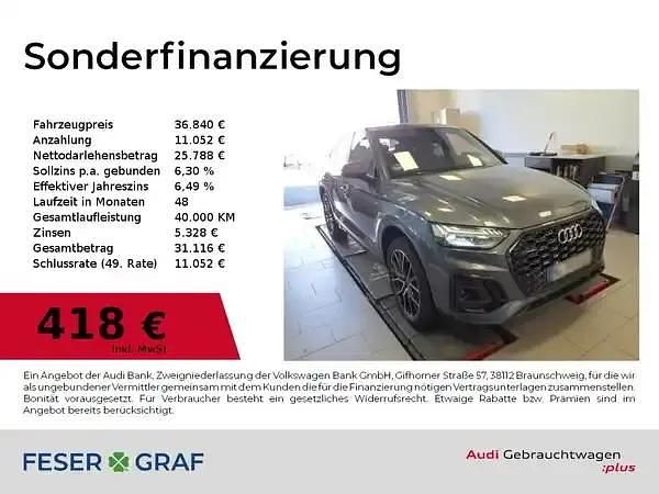 Daytonagrau perleffekt Gebraucht 2021 Audi Q5 Ambiente SUV | 36.840 € (Fairer Preis) - Bild 1/2