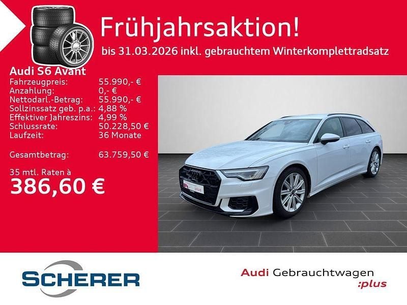 Gebraucht Audi S6 Ambiente 344 PS (253 kW) 2024 Gletscherweiß metallic Kombi