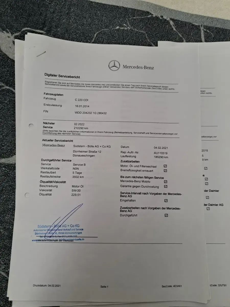 Gebraucht Mercedes C220 170 PS (125 kW) 2014 Grau Kombi