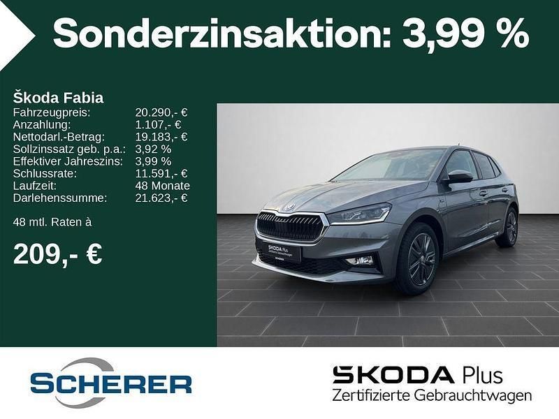 Graphitegrau metallic Gebraucht 2024 Skoda Fabia Drive Limousine | 20.290 € (Fairer Preis) - Bild 1/4