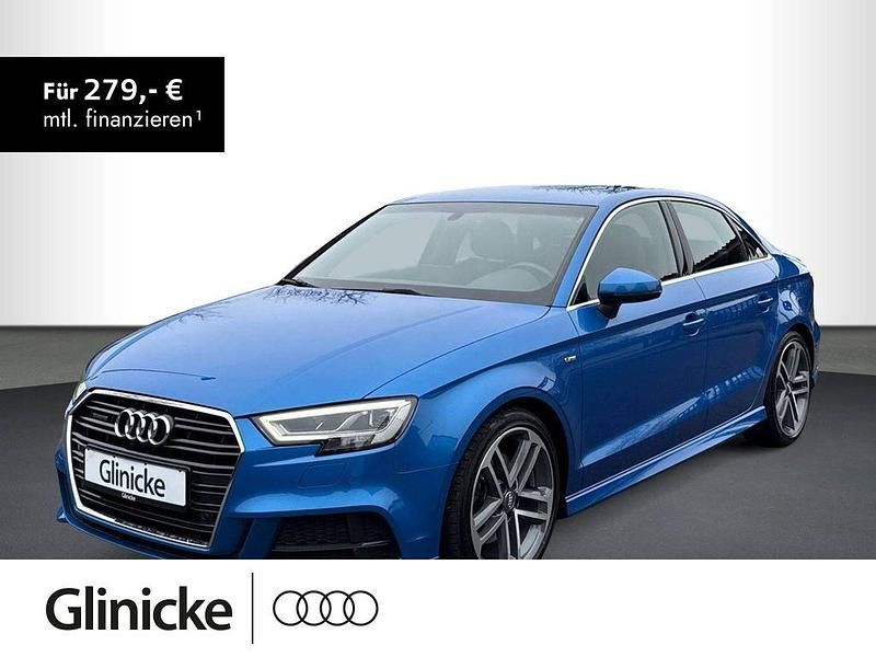 Blau Gebraucht 2018 Audi A3 S-Line Limousine | 21.570 € (Fairer Preis) - Bild 1/3