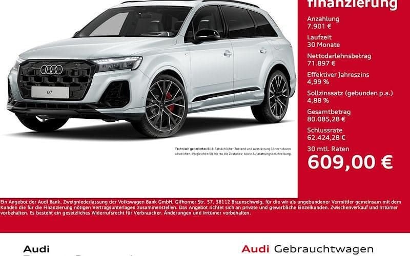 Silber Gebraucht 2024 Audi Q7 S-Line SUV | 79.798 € (Fairer Preis) - Bild 1/4
