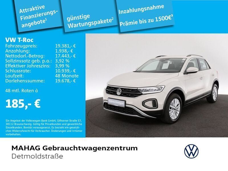 Grau Gebraucht 2023 VW T-Roc Life SUV | 19.480 € (Guter Preis) - Bild 1/2