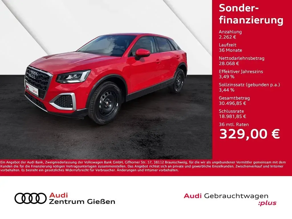 Używany Audi Q2 Advanced 150 KM (110 kW) 2024 Czerwony SUV